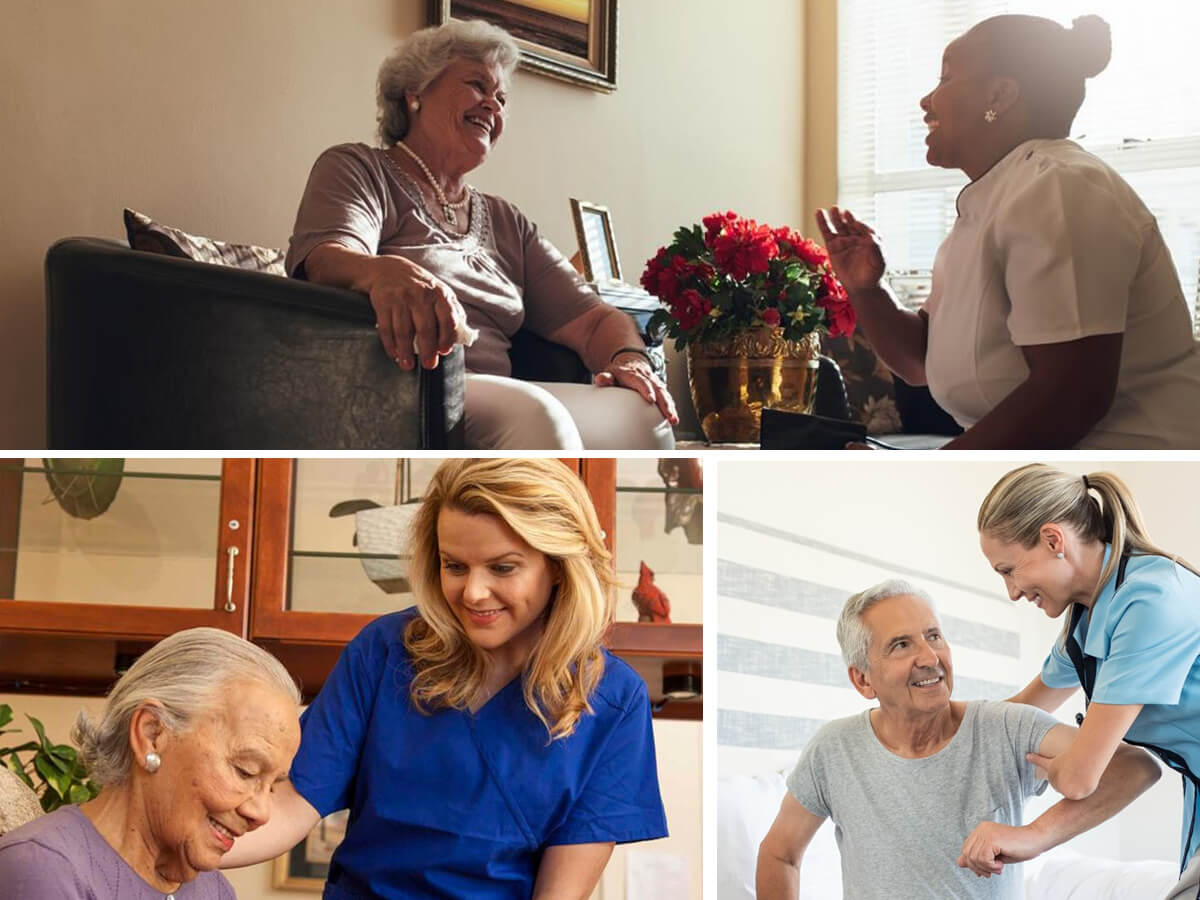 Collage of Home Care Photos