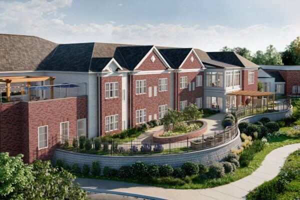 Rendering of Blakeford memory care building